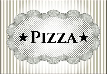 Pizza card or banner