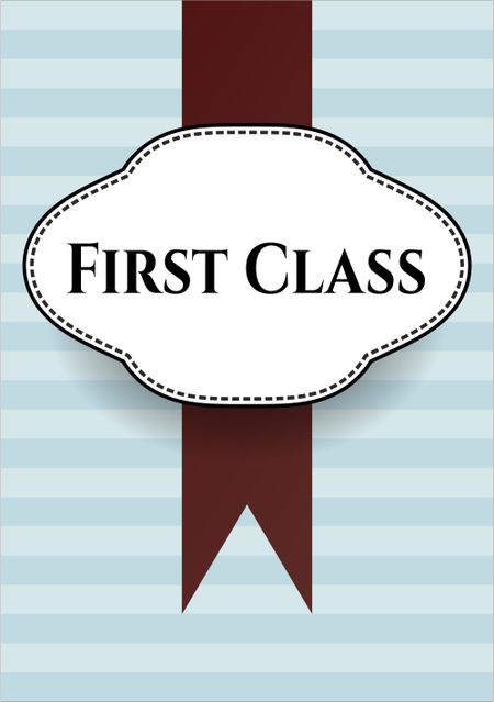 First Class poster or banner