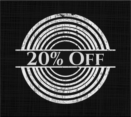 20% Off chalk emblem