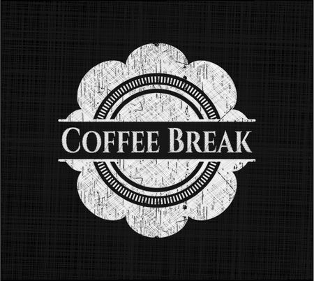 Coffee Break chalk emblem