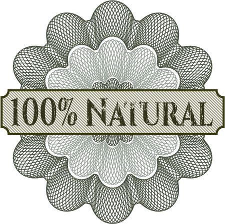 100% Natural abstract rosette