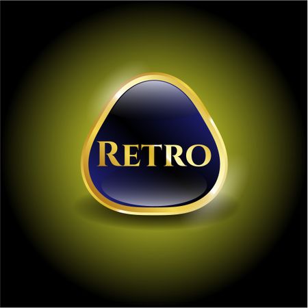 Retro gold badge