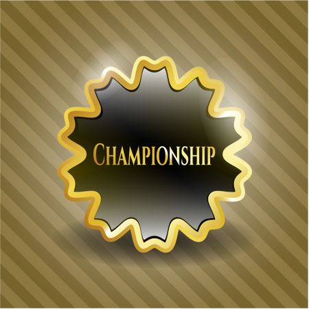 Championship golden badge