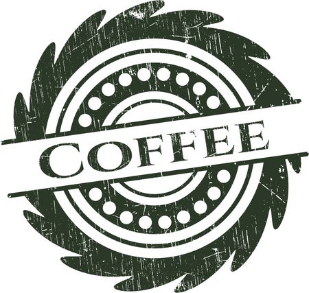 Coffee rubber grunge texture seal