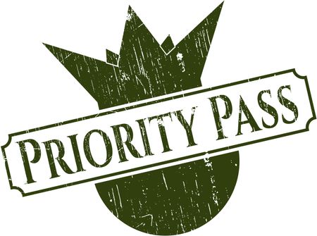 Priority Pass rubber texture