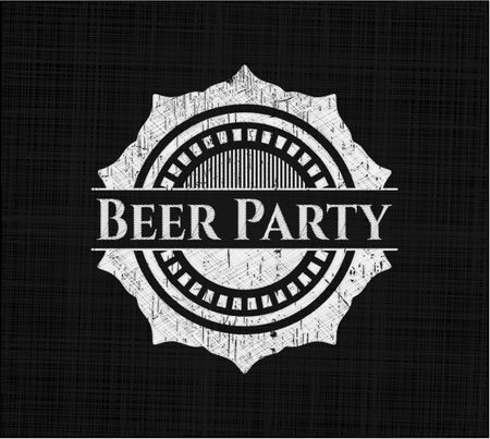 Beer Party chalk emblem