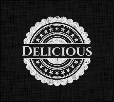 Delicious chalk emblem