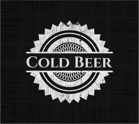Cold Beer on chalkboardf