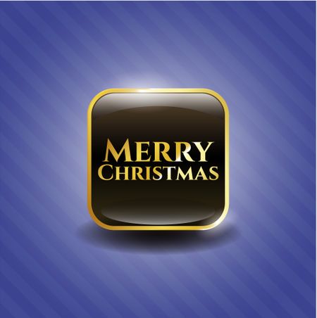 Merry Christmas gold badge