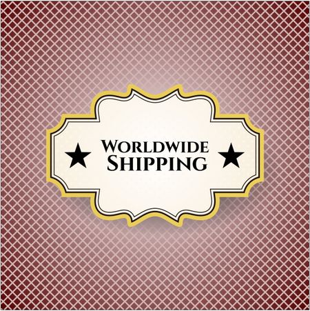 Worldwide Shipping poster or banner
