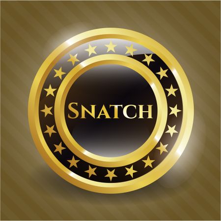 Snatch gold shiny emblem