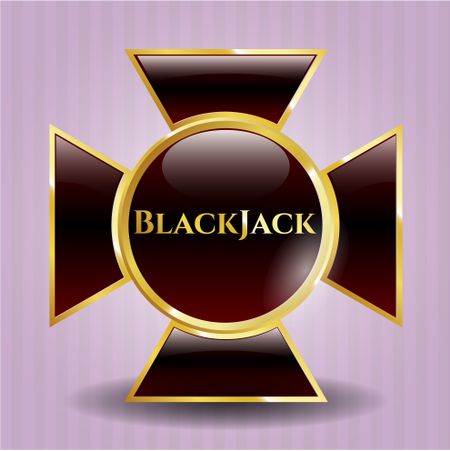 BlackJack gold shiny badge