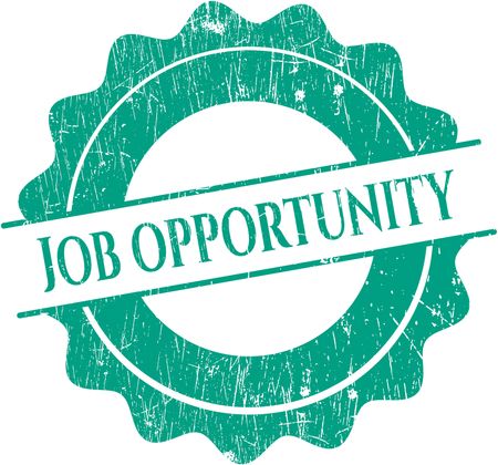 Job Opportunity rubber grunge texture stamp