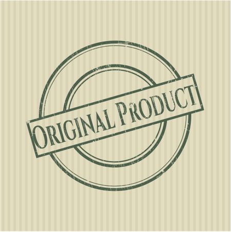 Original Product rubber stamp with grunge texture