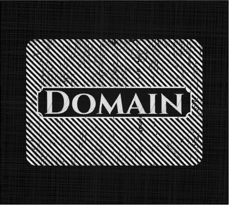 Domain on chalkboard