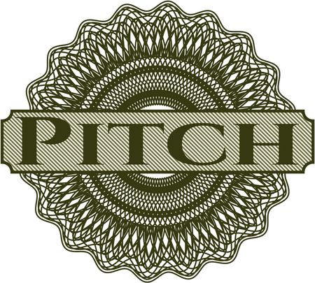Pitch abstract rosette