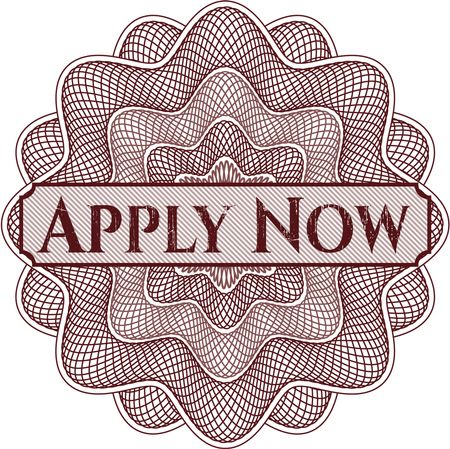 Apply Now money style rosette