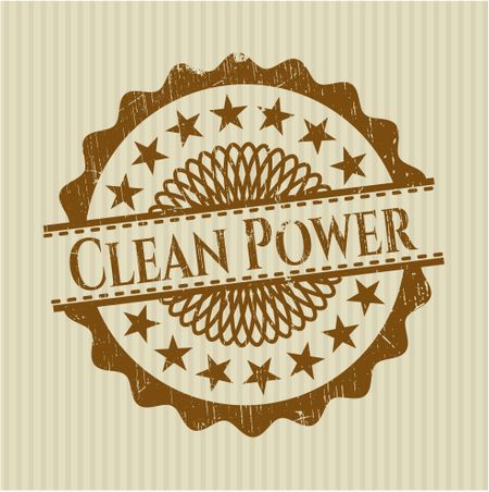 Clean Power rubber grunge texture seal