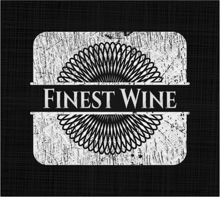Finest Wine chalk emblem