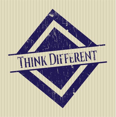 Think Different grunge stamp