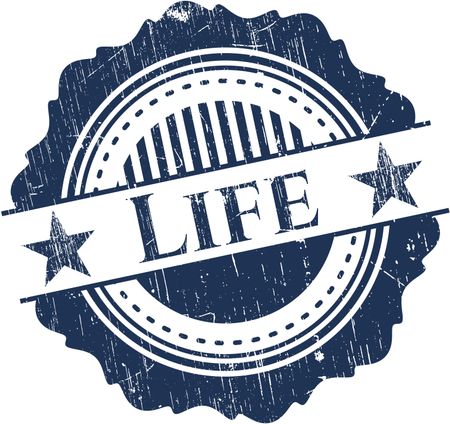 Life grunge stamp