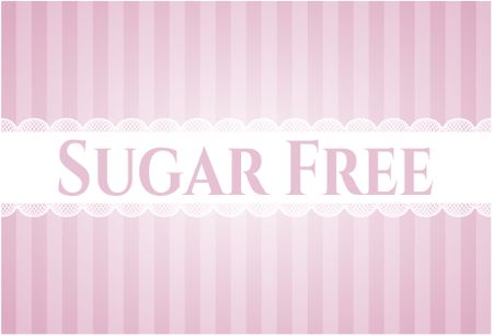 Sugar Free card with nice design