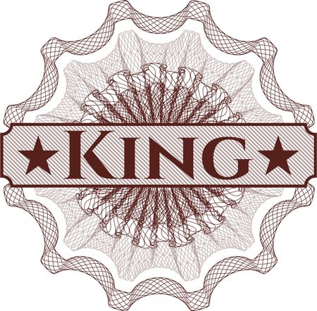 King abstract linear rosette