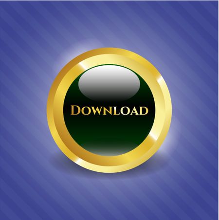 Download golden emblem or badge