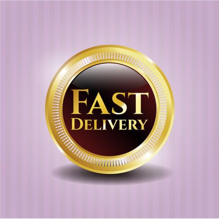Fast Delivery gold shiny badge
