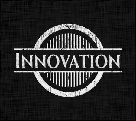 Innovation chalkboard emblem