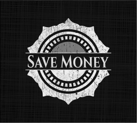 Save Money chalkboard emblem