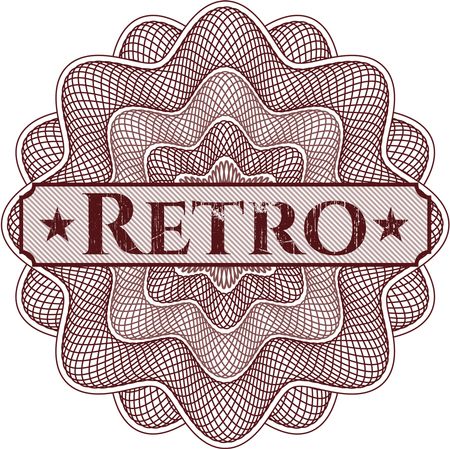 Retro money style rosette