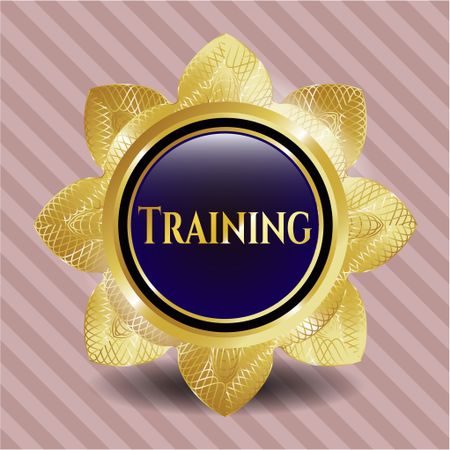 Training golden emblem