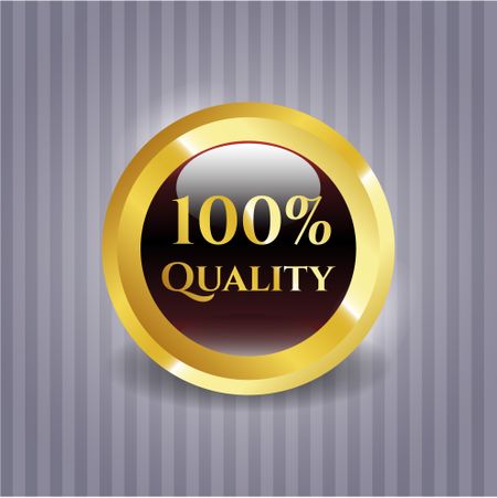 100% Quality gold shiny emblem