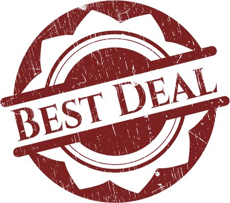Best Deal rubber stamp with grunge texture