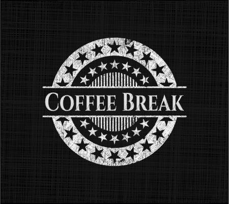 Coffee Break chalkboard emblem
