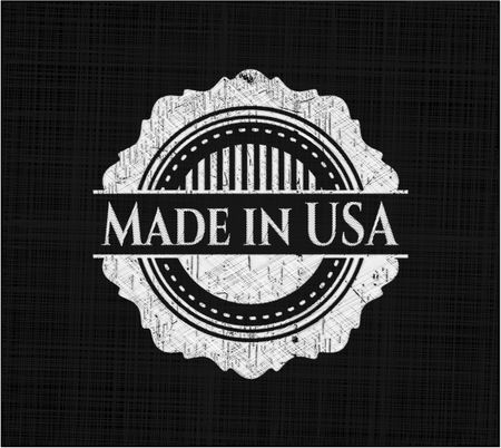 Made in USA chalk emblem