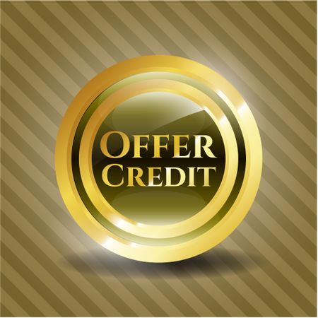 Offer Credit gold badge or emblem