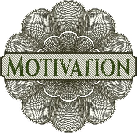 Motivation money style rosette