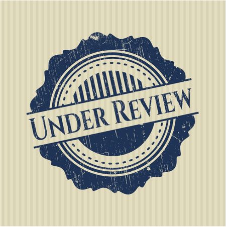 Under Review rubber grunge seal