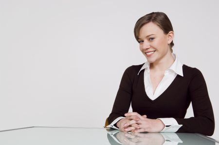 Smiling businesswoman