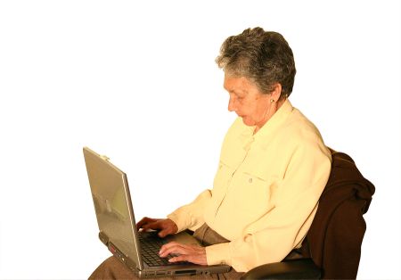elderly woman using laptop 2