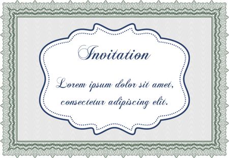 Vintage invitation. Customizable, Easy to edit and change colors.Good design. Printer friendly. 