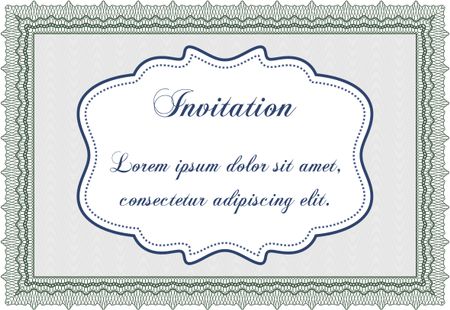 Vintage invitation. Customizable, Easy to edit and change colors.Good design. Printer friendly.