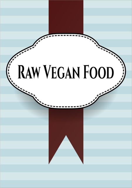 Raw Vegan Food card or poster