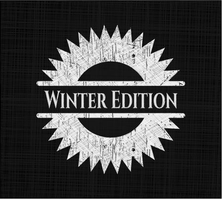 Winter Edition written with chalkboard texture