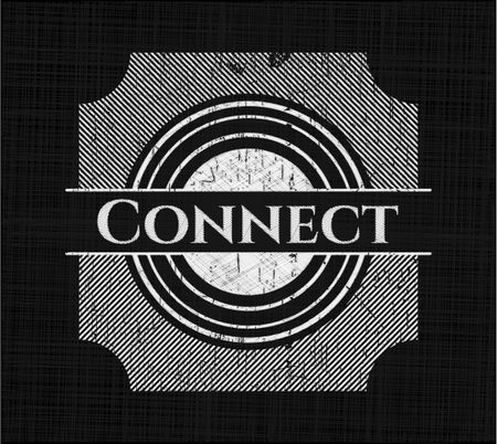 Connect on chalkboard