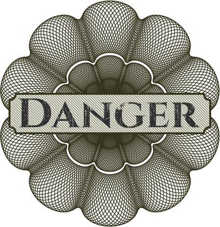 Danger linear rosette