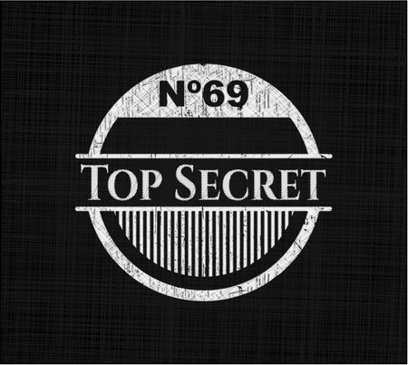 Top Secret written with chalkboard texture