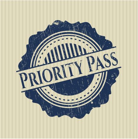 Priority Pass rubber texture